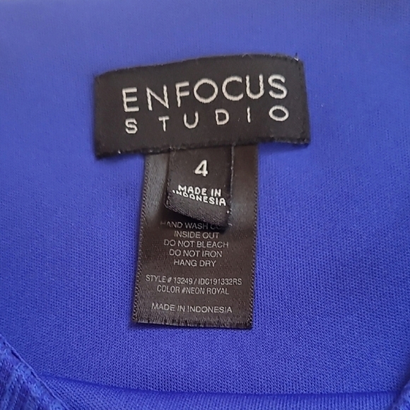 Enfocus Studio Blue Sheath Mini Dress for Cocktail - Picture 2 of 5